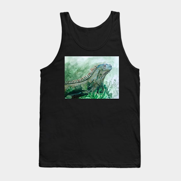 Iguana Painting Tank Top by julyperson